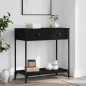 vidaXL Konsolentisch Schwarz 75x34,5x75 cm Holzwerkstoff vidaXL Konsolentisch Schwarz 75x34,5x75 cm Holzwerkstoff