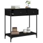 vidaXL Konsolentisch Schwarz 75x34,5x75 cm Holzwerkstoff vidaXL Konsolentisch Schwarz 75x34,5x75 cm Holzwerkstoff