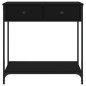 vidaXL Konsolentisch Schwarz 75x34,5x75 cm Holzwerkstoff vidaXL Konsolentisch Schwarz 75x34,5x75 cm Holzwerkstoff