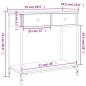 vidaXL Konsolentisch Räuchereiche 75x34,5x75 cm Holzwerkstoff vidaXL Konsolentisch Räuchereiche 75x34,5x75 cm Holzwerkstoff