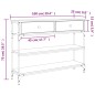 vidaXL Konsolentisch Schwarz 100x25x75 cm Holzwerkstoff vidaXL Konsolentisch Schwarz 100x25x75 cm Holzwerkstoff