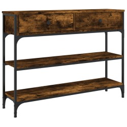 vidaXL Konsolentisch Räuchereiche 100x25x75 cm Holzwerkstoff