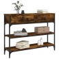 vidaXL Konsolentisch Räuchereiche 100x25x75 cm Holzwerkstoff