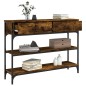vidaXL Konsolentisch Räuchereiche 100x25x75 cm Holzwerkstoff