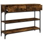 vidaXL Konsolentisch Räuchereiche 100x25x75 cm Holzwerkstoff