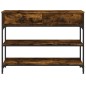 vidaXL Konsolentisch Räuchereiche 100x25x75 cm Holzwerkstoff
