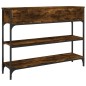 vidaXL Konsolentisch Räuchereiche 100x25x75 cm Holzwerkstoff