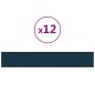 vidaXL Wandpaneele 12 Stk. Blau 90x15 cm Samt 1,62 m² vidaXL Wandpaneele 12 Stk. Blau 90x15 cm Samt 1,62 m²