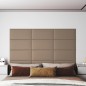 vidaXL Wandpaneele 12 Stk. Cappuccino-Braun 60x30cm Kunstleder 2,16 m² vidaXL Wandpaneele 12 Stk. Cappuccino-Braun 60x30cm Kunstleder 2,16 m²