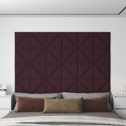 vidaXL Wandpaneele 12 Stk. Lila 30x30 cm Stoff 0,54 m²