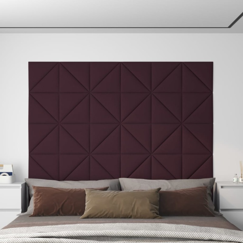 vidaXL Wandpaneele 12 Stk. Lila 30x30 cm Stoff 0,54 m² vidaXL Wandpaneele 12 Stk. Lila 30x30 cm Stoff 0,54 m²