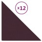 vidaXL Wandpaneele 12 Stk. Lila 30x30 cm Stoff 0,54 m² vidaXL Wandpaneele 12 Stk. Lila 30x30 cm Stoff 0,54 m²