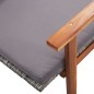Sonnenliege mit Auflage Poly Rattan Akazie Massivholz Grau Sonnenliege mit Auflage Poly Rattan Akazie Massivholz Grau