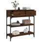 vidaXL Konsolentisch Braun Eichen-Optik 72,5x25x75 cm Holzwerkstoff vidaXL Konsolentisch Braun Eichen-Optik 72,5x25x75 cm Holzwerkstoff