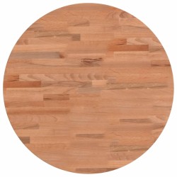 vidaXL Tischplatte Ø50x2,5 cm Rund Massivholz Buche