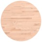 vidaXL Tischplatte Ø50x2,5 cm Rund Massivholz Buche vidaXL Tischplatte Ø50x2,5 cm Rund Massivholz Buche