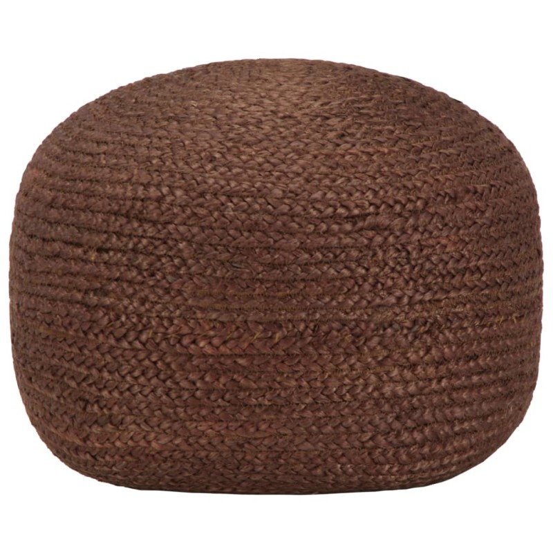 Handgefertigter Sitzpuff Braun 40 x 45 cm Jute Handgefertigter Sitzpuff Braun 40 x 45 cm Jute