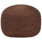 Handgefertigter Sitzpuff Braun 40 x 45 cm Jute Handgefertigter Sitzpuff Braun 40 x 45 cm Jute