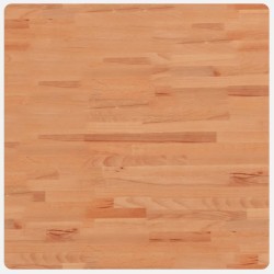vidaXL Tischplatte 70x70x4 cm Quadratisch Massivholz Buche