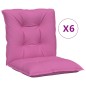 vidaXL Gartenstuhlauflagen für Niedriglehner 6 Stk. Rosa 100x50x7 cm vidaXL Gartenstuhlauflagen für Niedriglehner 6 Stk. Rosa 100x50x7 cm