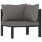 Sofa-Eckelement mit Linker Armlehne Poly Rattan Anthrazit Sofa-Eckelement mit Linker Armlehne Poly Rattan Anthrazit