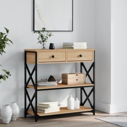 vidaXL Konsolentisch Sonoma-Eiche 75x28x75 cm Holzwerkstoff