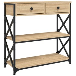 vidaXL Konsolentisch Sonoma-Eiche 75x28x75 cm Holzwerkstoff