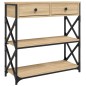 vidaXL Konsolentisch Sonoma-Eiche 75x28x75 cm Holzwerkstoff vidaXL Konsolentisch Sonoma-Eiche 75x28x75 cm Holzwerkstoff