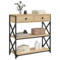 vidaXL Konsolentisch Sonoma-Eiche 75x28x75 cm Holzwerkstoff vidaXL Konsolentisch Sonoma-Eiche 75x28x75 cm Holzwerkstoff