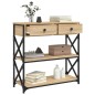 vidaXL Konsolentisch Sonoma-Eiche 75x28x75 cm Holzwerkstoff vidaXL Konsolentisch Sonoma-Eiche 75x28x75 cm Holzwerkstoff