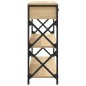 vidaXL Konsolentisch Sonoma-Eiche 75x28x75 cm Holzwerkstoff vidaXL Konsolentisch Sonoma-Eiche 75x28x75 cm Holzwerkstoff