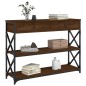 vidaXL Konsolentisch Braun Eichen-Optik 100x28x75 cm Holzwerkstoff vidaXL Konsolentisch Braun Eichen-Optik 100x28x75 cm Holzwerkstoff