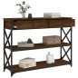 vidaXL Konsolentisch Braun Eichen-Optik 100x28x75 cm Holzwerkstoff vidaXL Konsolentisch Braun Eichen-Optik 100x28x75 cm Holzwerkstoff
