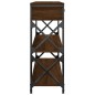 vidaXL Konsolentisch Braun Eichen-Optik 100x28x75 cm Holzwerkstoff vidaXL Konsolentisch Braun Eichen-Optik 100x28x75 cm Holzwerkstoff