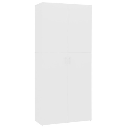 vidaXL Schuhschrank Weiß 80x35,5x180 cm Holzwerkstoff