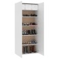vidaXL Schuhschrank Weiß 80x35,5x180 cm Holzwerkstoff vidaXL Schuhschrank Weiß 80x35,5x180 cm Holzwerkstoff