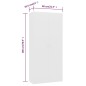 vidaXL Schuhschrank Weiß 80x35,5x180 cm Holzwerkstoff vidaXL Schuhschrank Weiß 80x35,5x180 cm Holzwerkstoff