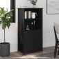 vidaXL Highboard Schwarz 62x36x121,5 cm Holzwerkstoff vidaXL Highboard Schwarz 62x36x121,5 cm Holzwerkstoff