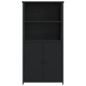 vidaXL Highboard Schwarz 62x36x121,5 cm Holzwerkstoff vidaXL Highboard Schwarz 62x36x121,5 cm Holzwerkstoff