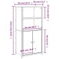 vidaXL Highboard Schwarz 62x36x121,5 cm Holzwerkstoff vidaXL Highboard Schwarz 62x36x121,5 cm Holzwerkstoff
