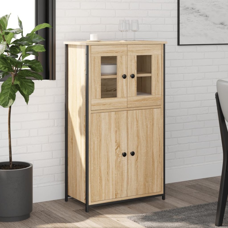 vidaXL Highboard Sonoma-Eiche 62x32x106,5 cm Holzwerkstoff vidaXL Highboard Sonoma-Eiche 62x32x106,5 cm Holzwerkstoff