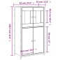 vidaXL Highboard Sonoma-Eiche 62x32x106,5 cm Holzwerkstoff vidaXL Highboard Sonoma-Eiche 62x32x106,5 cm Holzwerkstoff