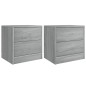 vidaXL Nachttische 2 Stk. Grau Sonoma 40x30x40 cm Holzwerkstoff vidaXL Nachttische 2 Stk. Grau Sonoma 40x30x40 cm Holzwerkstoff