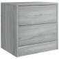 vidaXL Nachttische 2 Stk. Grau Sonoma 40x30x40 cm Holzwerkstoff vidaXL Nachttische 2 Stk. Grau Sonoma 40x30x40 cm Holzwerkstoff