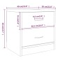 vidaXL Nachttische 2 Stk. Grau Sonoma 40x30x40 cm Holzwerkstoff vidaXL Nachttische 2 Stk. Grau Sonoma 40x30x40 cm Holzwerkstoff