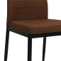 Esszimmerstühle 4 Stk. Braun Stoff Esszimmerstühle 4 Stk. Braun Stoff