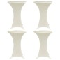 vidaXL Stehtischhussen 4 Stk. Ø 70 cm Creme Stretch vidaXL Stehtischhussen 4 Stk. Ø 70 cm Creme Stretch