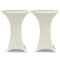 vidaXL Stehtischhussen 4 Stk. Ø 70 cm Creme Stretch vidaXL Stehtischhussen 4 Stk. Ø 70 cm Creme Stretch