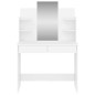 vidaXL Schminktisch mit Spiegel Weiß 96x39x142 cm vidaXL Schminktisch mit Spiegel Weiß 96x39x142 cm