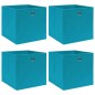 vidaXL Aufbewahrungsboxen 4 Stk. Babyblau 32x32x32 cm Stoff vidaXL Aufbewahrungsboxen 4 Stk. Babyblau 32x32x32 cm Stoff